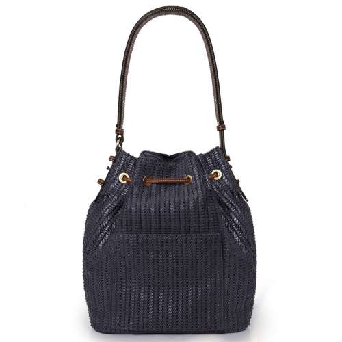 Eric Javits Luxury Fashion Designer Women's Handbag - Ami - Midnight Best Deal in US